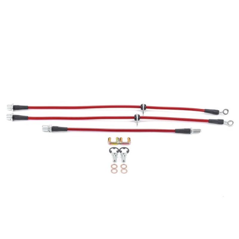 Power Stop 95-04 Toyota Tacoma dianteiro e traseiro SS kit de mangueira de freio trançado