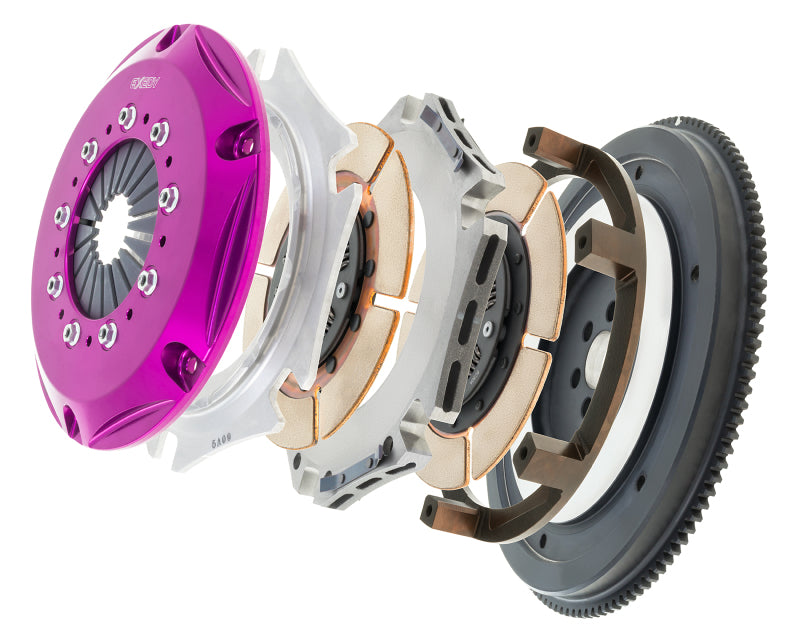 Exedy 1989-1993 Nissan Skyline GTR L6 Hyper Twin Cerametallic Embrague con resorte de disco central Tipo de empuje