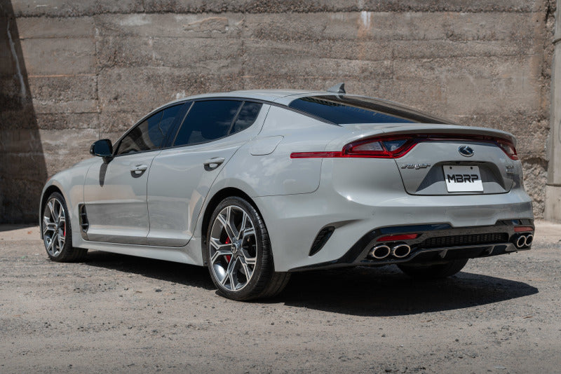 MBRP 2018+ Kia Stinger 3.3L RWD/AWD 2.5in Cat Back Salida trasera doble sin puntas