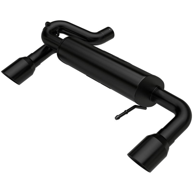 MagnaFlow 2021 Ford Bronco 2.3L I-4 Escape con eje trasero con salida de estilo trasera doble dividida - Puntas negras