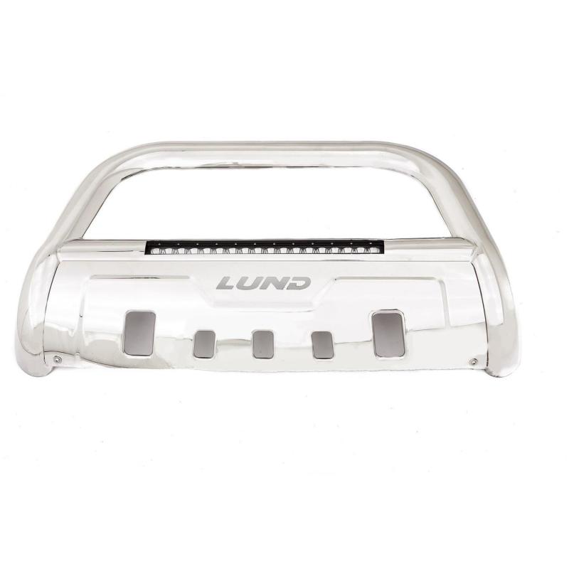 Lund 16-17 Nissan Titan XD Bull Bar w/Light & Wiring - Polished
