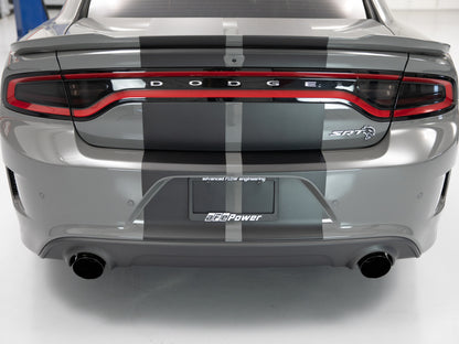Pontas de escape de substituição aFe MACH Force-XP 4-1/2 pol. pretas OE - 15-19 Dodge Charger/Hellcat