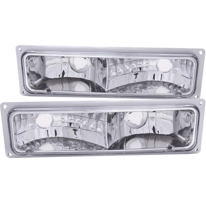 ANZO 1988-1998 Chevrolet C1500 Euro Luzes de estacionamento cromadas