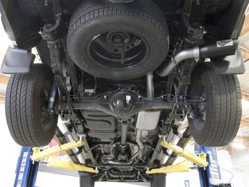 aFe MACHForce XP Cat-Back SS com pontas pretas 16 Toyota Tacoma V6-3.5L