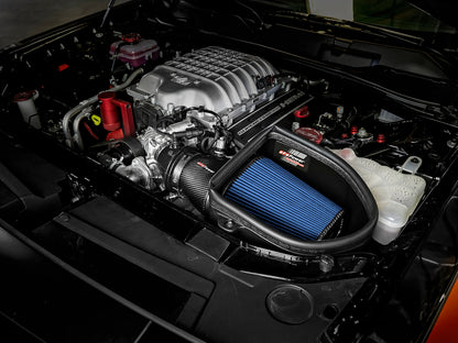 aFe Magnum Force Stage-2 Track Series Fibra de carbono AIS com Pro 5R Media - 18 Dodge Challenger V8-6.2L