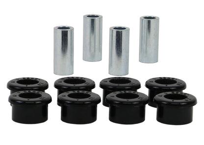 Braço do raio traseiro Whiteline Plus 1/90-02 Nissan Skyline - Kit de bucha interna e externa superior