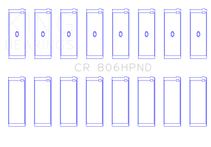 King Engine Bearings Chrysler 361ci/383ci (Size 0.10) Performance Rod Bearing Set