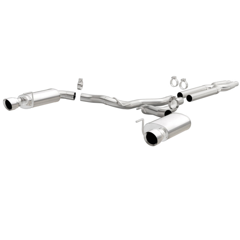 MagnaFlow Cat Back, SS, 3in, Street, Dual Split Pulido 4.5in Tips 2015 Ford Mustang GT V8 5.0L