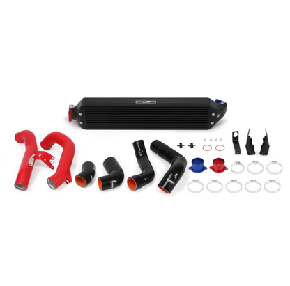 Mishimoto 2016+ Honda Civic 1.5T / 2017+ Honda Civic Si Kit de intercooler negro con tubos rojos