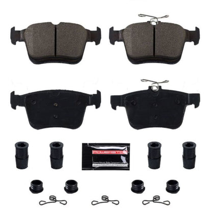 Pastilhas de freio esportivas Power Stop 15-19 Audi A3 traseiro Z23 Evolution com hardware