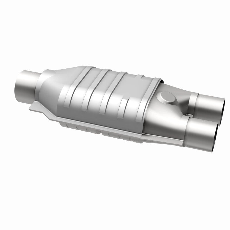 MagnaFlow Universal Catalytic Converter 2inch Inlet/2.5inch Outlet Dual/Single Oval Shape
