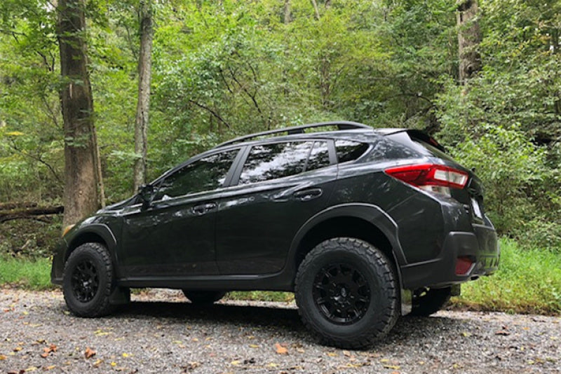 Rally Armor 18-23 Subaru Crosstrek Black Mud Flap w/Grey Logo (Front Only)