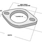 Vibrant 2-Bolt T304 SS Exhaust Flanges (2.5in I.D.) - 5 Flange Bulk Pack