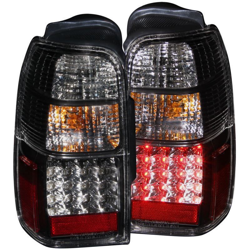 ANZO 2001-2002 Toyota 4 Runner LED lanternas traseiras pretas