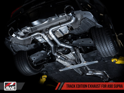 Escape AWE Tuning 2020 Toyota Supra A90 Track Edition - pontas cromadas de 5 pol.