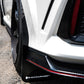 Rally Armor 17-22 Honda Civic Type R White UR Mud Flap w/Red Logo