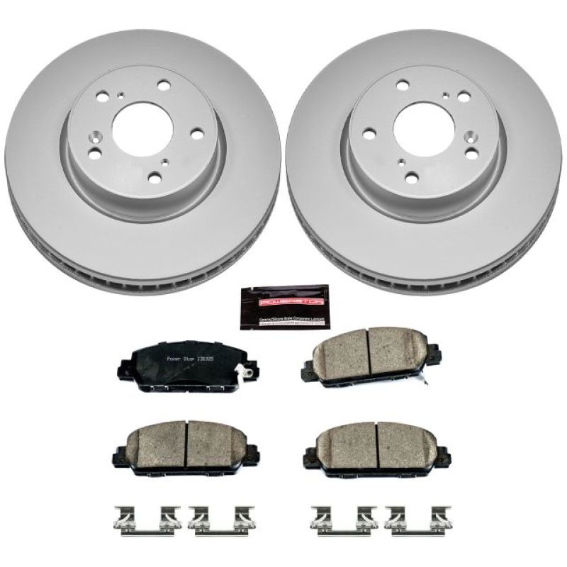 Power Stop 13-19 Honda Accord Delantero Z17 Evolution Geomet Kit de Freno Revestido