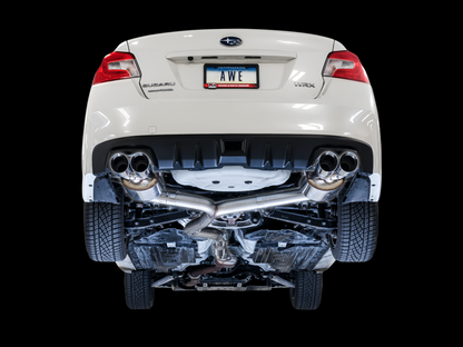 Escape AWE Tuning 2015+ Subaru WRX VA Sedan Touring Edition - pontas cromadas prateadas (102 mm)