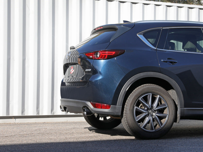 aFe Takeda 17-21 Mazda CX-5 2.5L (t) 2.5in. Sistema de escape SS Axle-Back com pontas pretas