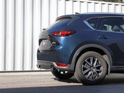 aFe Takeda 17-21 Mazda CX-5 2.5L (t) 2.5in. Sistema de escape SS Axle-Back com pontas pretas