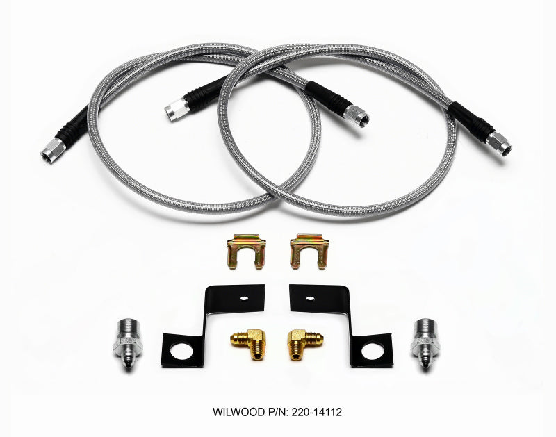 Wilwood Flexline Kit 30 polegadas -3 3/8-24 IF 1/8 NPT 90 graus