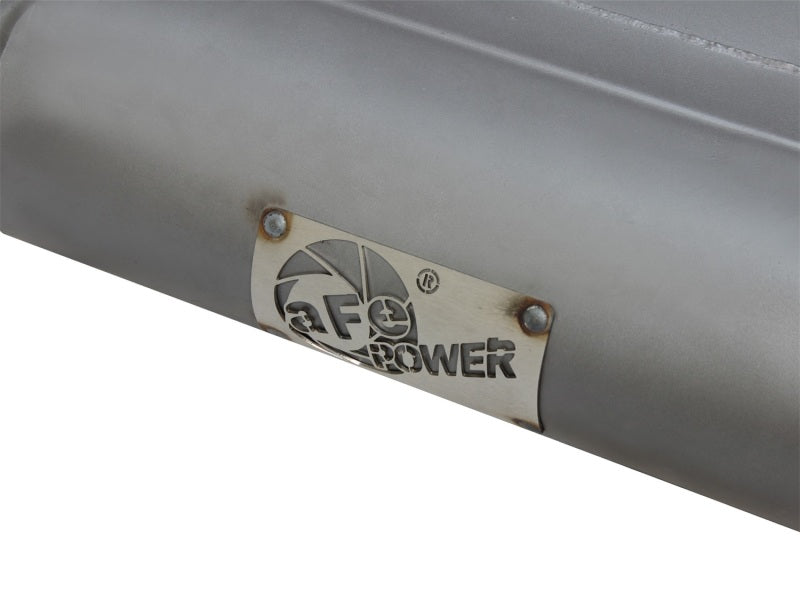 Escape aFe Scorpion de 2-1/2 pulgadas con eje trasero de acero alumbre con punta pulida 07-18 Jeep Wrangler JK V6-3.6/3.8L