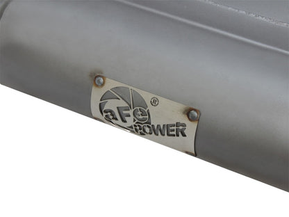 Escape aFe Scorpion de 2-1/2 pulgadas con eje trasero de acero alumbre con punta pulida 07-18 Jeep Wrangler JK V6-3.6/3.8L