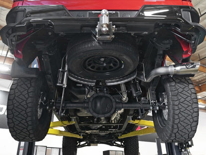 afe Apollo GT Series 19-20 GM 1500 2.7L (t) 409 SS CB Sistema de escape com ponta polida