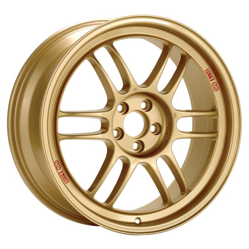 Enkei RPF1 17x8 5x100 45mm Offset 73mm Bore Oro Rueda 02-10 WRX &amp; 04 STI