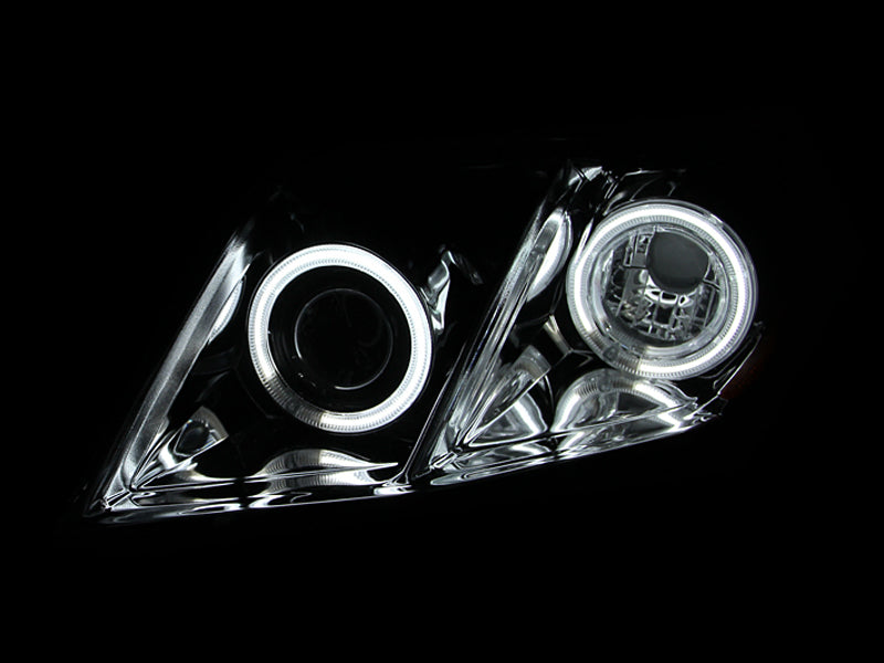 ANZO 2007-2009 Toyota Camry Proyector Faros delanteros con Halo Chrome