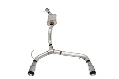 Corsa 21-25 Ford Bronco 2.3L 2-Door 2.75in Cat-Back Dual Rear Exhaust w/4in Straight-Cut Polish Tips
