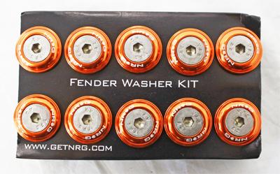 NRG - FENDER WASHER KIT; RIVETS FOR PLASTIC; SET OF 10