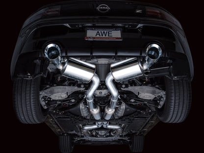 AWE Tuning 2023 Nissan Z RZ34 RWD Touring Edition Cat-Back Exhaust System w/ Chrome Silver Tips