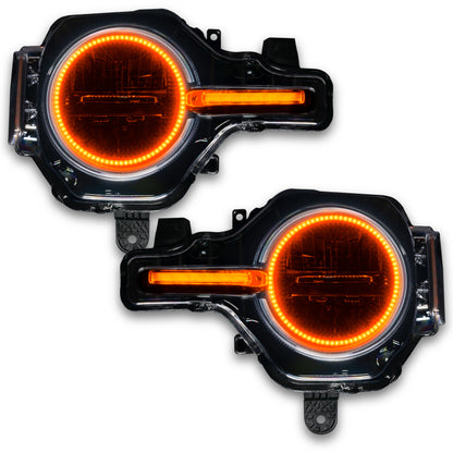Oracle 21-22 Ford Bronco Headlight Halo Kit w/DRL Bar - Base Headlights -w/RF Controller