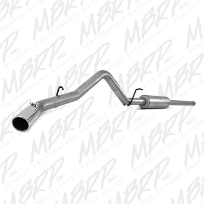 MBRP 2009 Chev/GMC 1500 4.8/5.3L EC/CC (excluyendo 8 cama) Cat Back Single Side