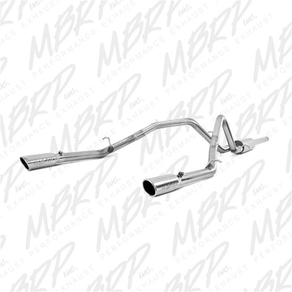 MBRP 14 Chevy/GMC 1500 Silverado/Sierra 4.3L V6/5.3L V8 Dual Split Trasero T409 3in Cat Back Escape