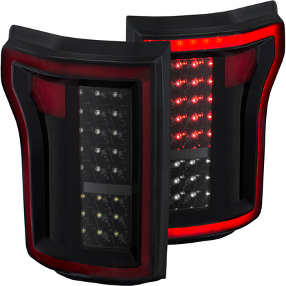ANZO 2015-2016 Ford F-150 LED lanternas traseiras pretas