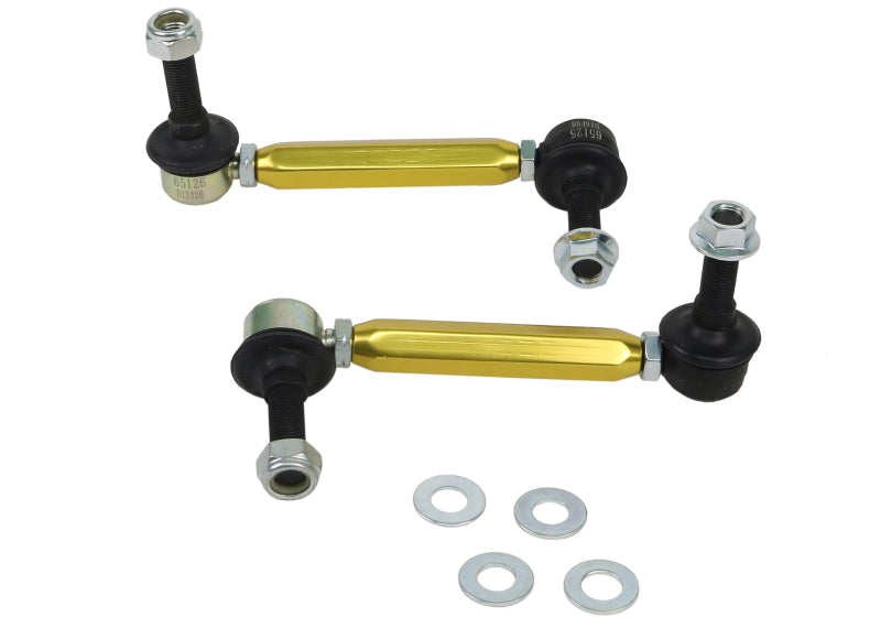 Barra estabilizadora universal Whiteline - Ensamblaje de enlace Bola de acero ajustable de 150 mm-175 mm de servicio pesado