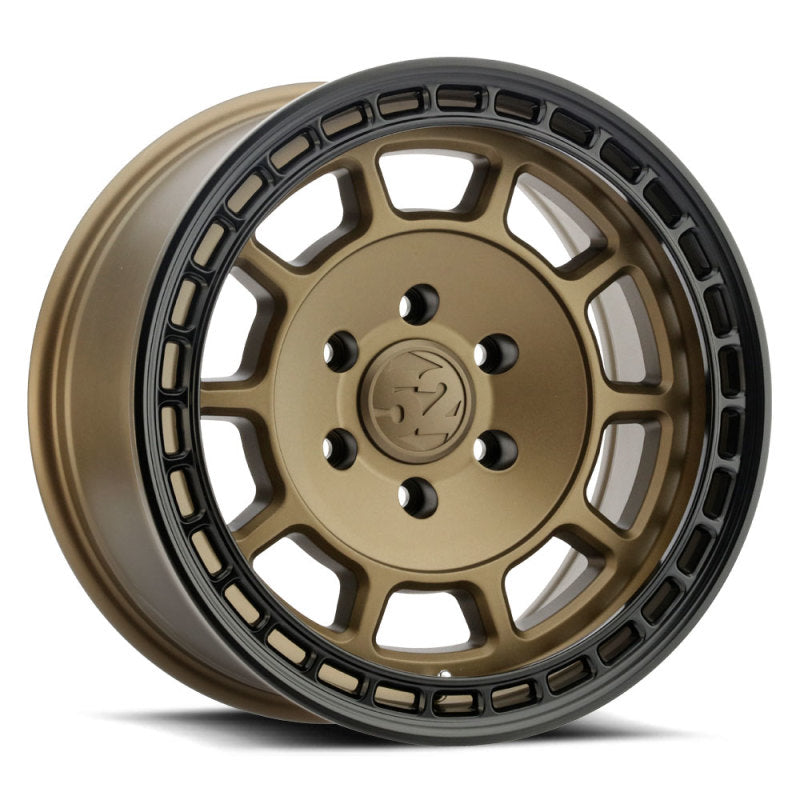 quinze52 Traverse HD 17x8,5 6x139,7 0mm ET 106,2mm Centro Furo Bloco Bronze Roda
