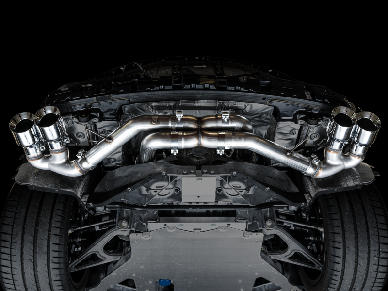 Escape AWE Tuning 2020 Chevrolet Corvette (C8) Track Edition - Quad Chrome Silver Tips