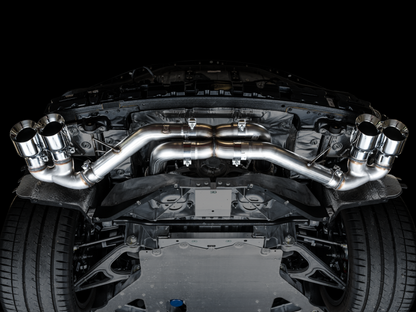 Escape AWE Tuning 2020 Chevrolet Corvette (C8) Track Edition - Quad Chrome Silver Tips