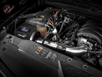 Sistema de admissão de ar frio aFe Momentum XP com Pro 5R Media Brushed 14-19 GM Silverado/Sierra 1500