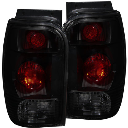 ANZO 1998-2001 Ford Explorer Faróis traseiros fumaça escura