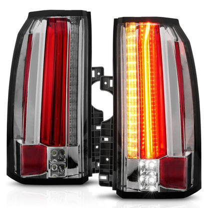ANZO 2015-2017 GMC Yukon/Yukon XL Lanternas traseiras LED cromadas