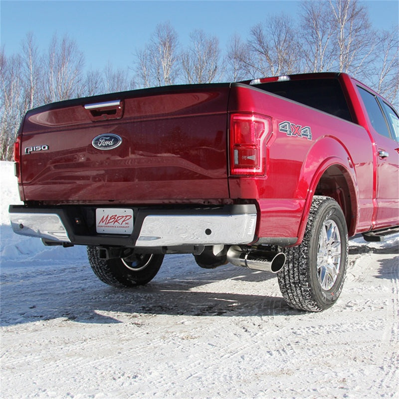 MBRP 2015 Ford F-150 2.7L / 3.5L EcoBoost 4in Cat Back Sistema de escape de alumbre de un solo lado