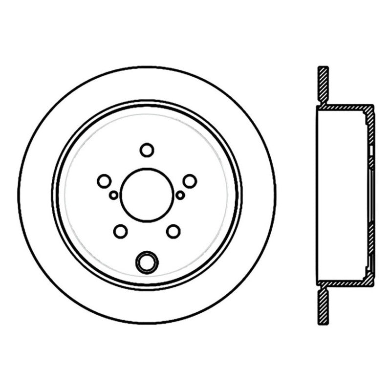 Stoptech 09-10 Subaru Forester / 08-10 Impreza/WRX Rotor CRYO-STOP trasero