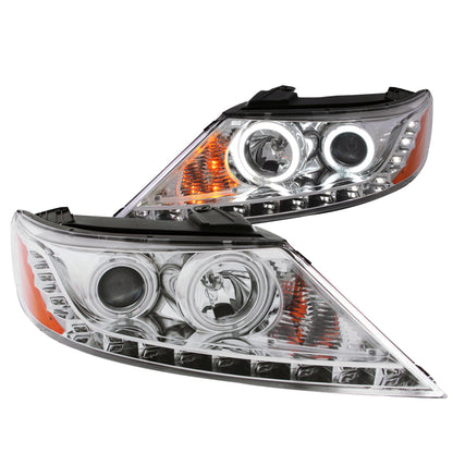 ANZO 2011-2013 Kia Sorento Projetor Faróis com Halo Chrome (CCFL)