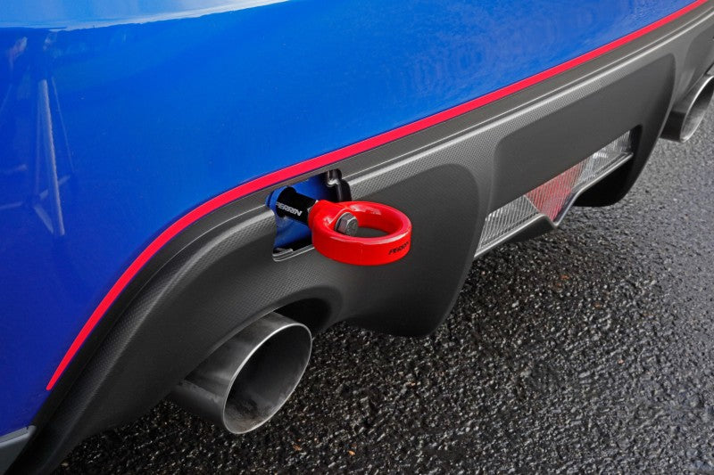 Perrin 13-20 &amp; 2022 Subaru BRZ / 13-16 Scion FRS / 17-20 Toyota 86 Kit de gancho de remolque (trasero) - Rojo