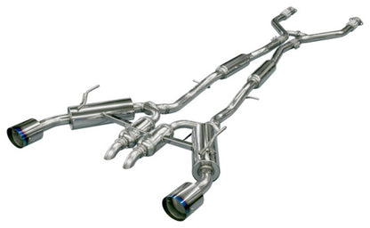 Escape HKS Infiniti Q50 Hybrid VQ37 Dual Hi-Power con punta de titanio Catback