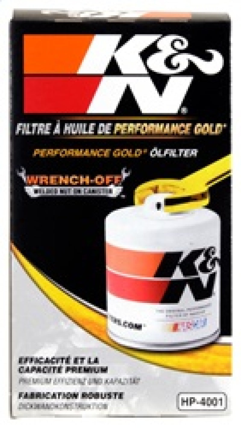 K&N 83-89 Porsche 2.5L / 89-94 Porsche 944 3.0L / 92-95 Porsche 968 3.0L Performance Gold Oil Filter
